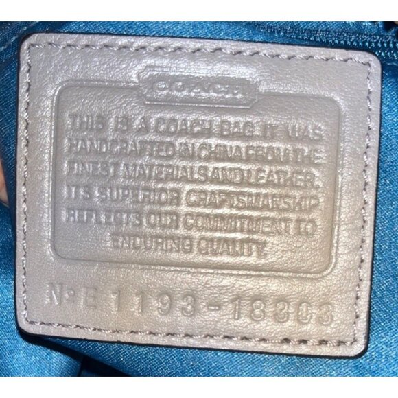 Coach Grey Leather Kristin Spectator Hobo Handbag Purse, Animal Print Top Handle - Picture 6 of 6